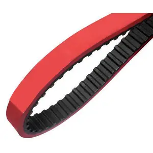 Timing Belt Rubber Timing Belt Toothed Belt Red Rubber Coating For Packing Machine