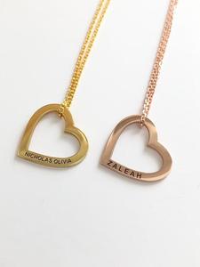 In Acciaio Inox Incisione Amicizia Gioielli Su Misura Personalizzati <span class=keywords><strong>Doppio</strong></span> Cuore <span class=keywords><strong>Collana</strong></span> <span class=keywords><strong>Nome</strong></span> <span class=keywords><strong>Collana</strong></span> Cuore - Product Image 6