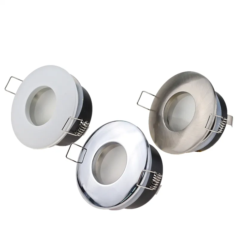 Zinc Alloy Round IP65 82mm Diameter Spot Light Housing LED Recessed Ceiling Downlight Fixture Trim Ring Fittings Frame