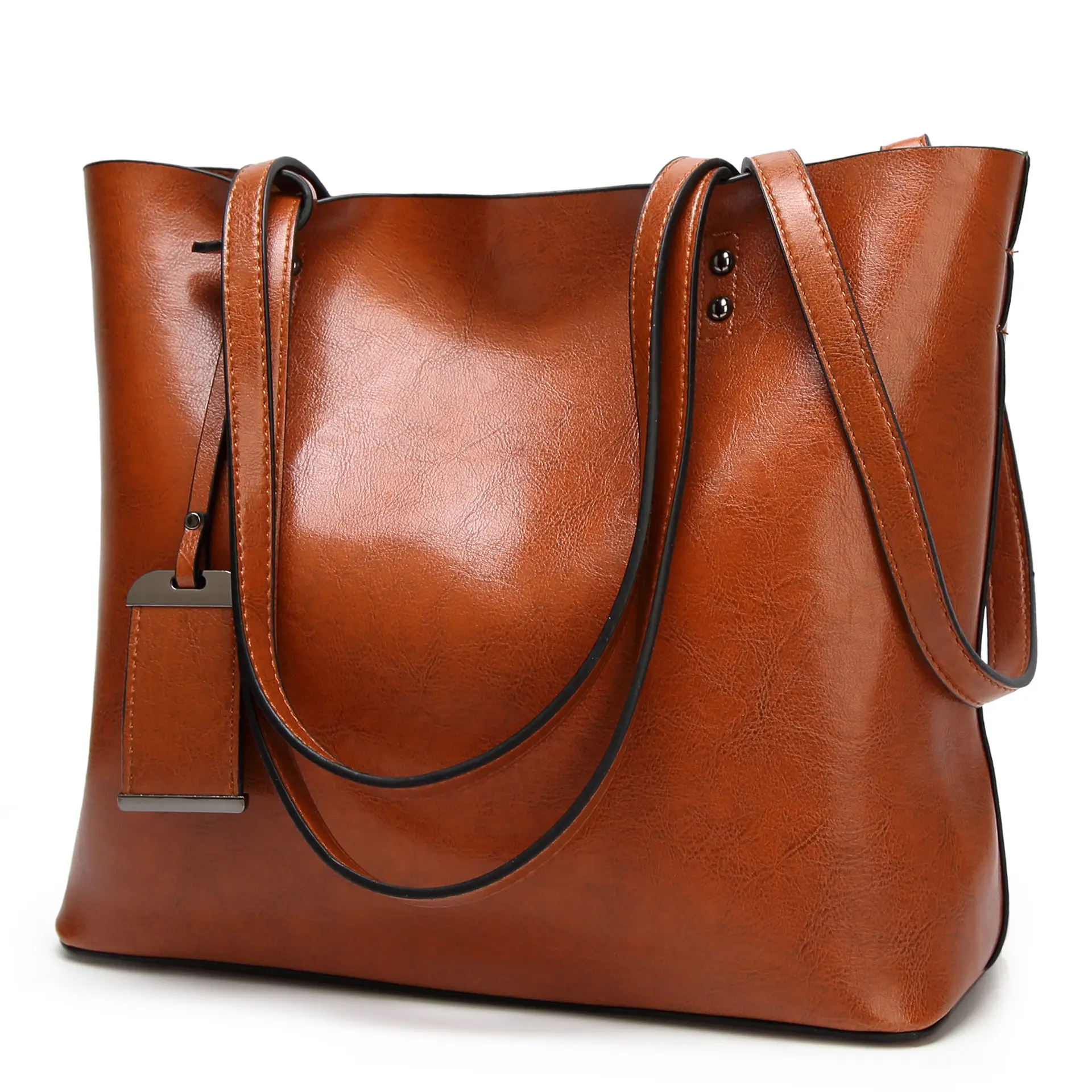 النمط الأوروبي جلد طبيعي السيدات حقيبة اليد التسوق عبر الإنترنت أنيق اليومية Soulder حمل الحقائب