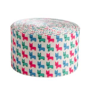 <span class=keywords><strong>3</strong></span> pulgadas 5 yardas/roll pet perro tejer grogrén (ligamento tafetán cinta impresa rollo - Product Image 1