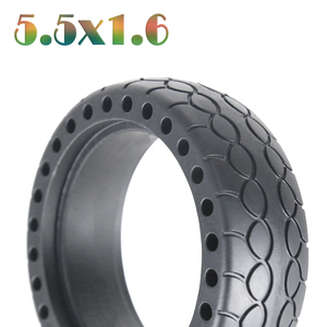 Neumáticos Nedong 5.5x1.6 para Patineta Pequeña, Ruedas <span class=keywords><strong>de</strong></span> Goma sin Aire, NUEVAS, 5.5 Pulgadas, para Scooter, Color Negro Marrón, Goma Vulcanizada - Product Image 2