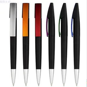 Promotional universal Parker Refill Plastic Matte Rubber School Business Gift Twist Ballpoint Pen With Custom Logo