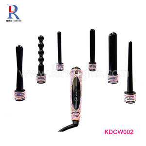 Magico multi-funzione 6 in 1 bigodino di capelli intercambiabili di cristallo di bling di curling ferro - Product Image 2
