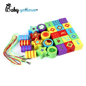 De moda de juguetes educativos de madera de enhebrar cuentas para niños Z11070E - Product Image 3