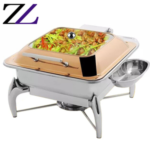 Suministros para Restaurantes Italianos, Calentador de Alimentos de Acero Inoxidable de Lujo de 6 Litros, Recipiente para Calentar Alimentos con Combustible de Gel Hidráulico en Venta en Filipinas - Product Image 5