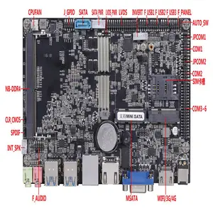 ELSKY 4 pollici scheda madre 3865U/3965U/ Kabylake i3-7100U/i5-7200U/i7-7500U 1 * NB-DDR4 16G 6COM 5USB2.0 4USB3.0 1or 2LAN 8111H