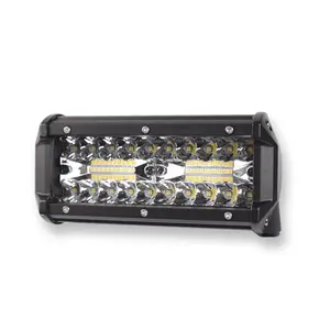 Grosir lampu led bar 7 inch-Harga Grosir Populer Penjualan 7 Inch 120W 3 Baris Mobil Lampu LED Bar untuk Truk