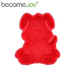 An Toàn Và Lành Mạnh Thực Phẩm Lớp Trẻ Em Tình Yêu Lò Đáng Yêu Chó Silicone Bánh 3d Khuôn Mẫu - Product Image 3