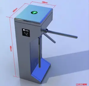 Porta semiautomática do tripé de controle de acesso Anxia Security para sistema de controle de acesso