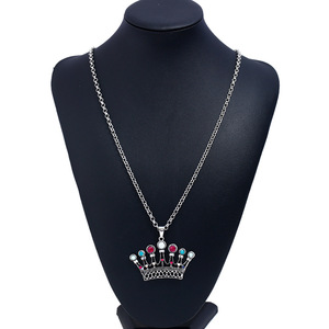 <span class=keywords><strong>Las</strong></span> mujeres de moda de joyería de cristal de corona de la Reina suéter cadena COLLAR COLGANTE - Product Image 4