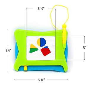 带多色屏幕的2件装ABS塑料磁性绘图板 -- 适用于幼儿和儿童的可擦麦格纳绘图板 - Product Image 5