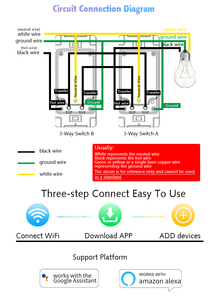 Smartphone <span class=keywords><strong>app</strong></span> controlada 1 wifi de pared 3 interruptor de la luz - Product Image 4