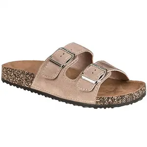 Sandalias de verano personalizadas con suela de corcho y hebilla plana, zapatos informales de PU, baratos, novedad, venta al por mayor