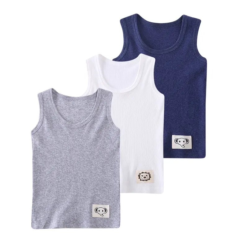 Hot Sale Boys set Tank 100% baumwolle super weiche Tank Undershirts 3-Pack