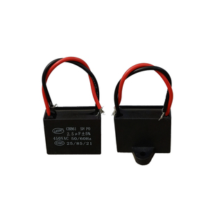 2,5 UF 450vac fan capacitor cbb61 2 wire 3MF cbb61 ceiling fan capacitors - Product Image 3