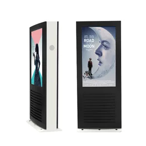 65inch Outdoor Kiosk LCD Display Stand Alone Digital Signage with High Brightness 3000nits