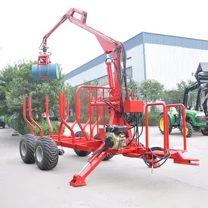 Hydraulic Rotating Tractor Log Trailer Crane