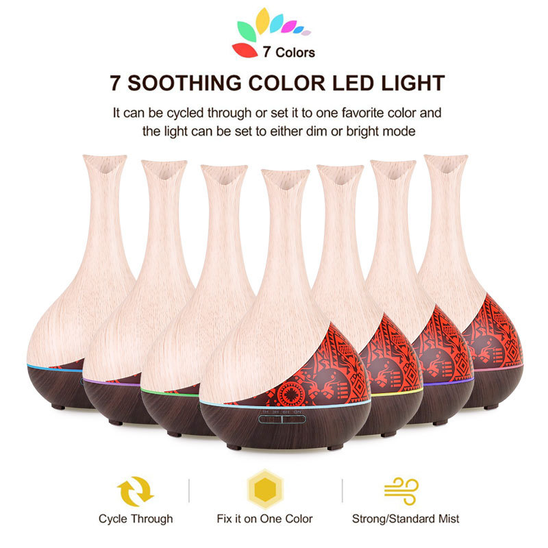 LED lumière ventilateur de pulvérisation de brouillard d'arome d'ultransmit d'huile essentielle branchez diffuseurs oem