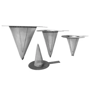 Stainless Steel Filter Screen Cone Basket Strainers