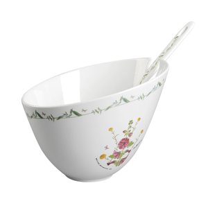 Casa de vajilla nueva China de hueso grande tazón de ensalada con cuchara - Product Image 2