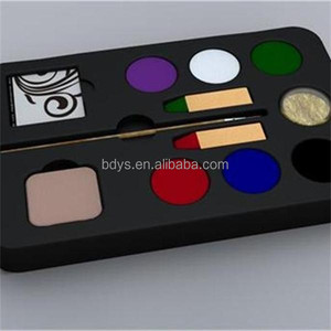 Assortiment de 6 visage kit de peinture pour le corps pour les enfants avec brosse éponge paillettes pochoirs de peinture visage cosplay peinture enfants art ensemble - Product Image 1