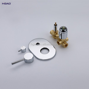 Diseño moderno <span class=keywords><strong>baño</strong></span> de cobre termostático ducha mezclador grifos conjuntos completo - Product Image 2