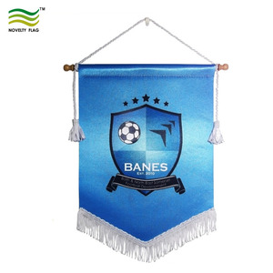 Bandera y <span class=keywords><strong>banderines</strong></span> de fútbol impresos personalizados con flecos Banderas de exterior de calidad premium - Product Image 4
