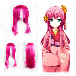 Alta calidad ChuSinGura 46 + 1 Aguri <span class=keywords><strong>Asano</strong></span> cosplay peluca rosa oscuro - Product Image 2
