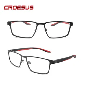 Slim spring hinge two-tone cheap high quality reading glasses for men