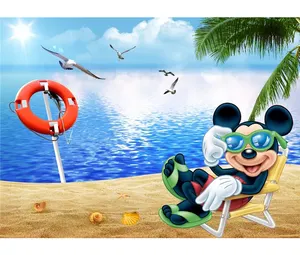 beautiful seaside landscape wallpaper sunny day murals for kids favor