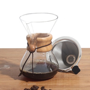 <span class=keywords><strong>Chemex</strong></span> de café de papel reutilizable taza 6 Pour por goteo de bambú de lujo de madera bandeja <span class=keywords><strong>Chemex</strong></span> goteo máquina de café - Product Image 4