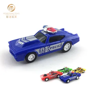 EN71 促销礼品塑料警察拉回塑料汽车玩具