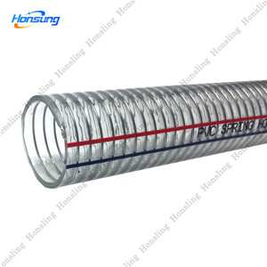 <span class=keywords><strong>Manguera</strong></span> de trueno de pvc transparente/tubo de succión de grado alimenticio reforzado con espiral de alambre de acero de pvc - Product Image 2
