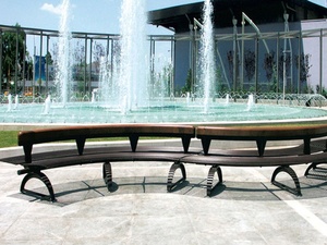 <span class=keywords><strong>Banco</strong></span> de Jardín Redondo de Metal, Moderno, para Exteriores - Product Image 5