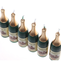 Bougie d'anniversaire de haute qualité en forme de bouteille de vin, écologique, pour les fêtes, Noël et les célébrations de Diwali