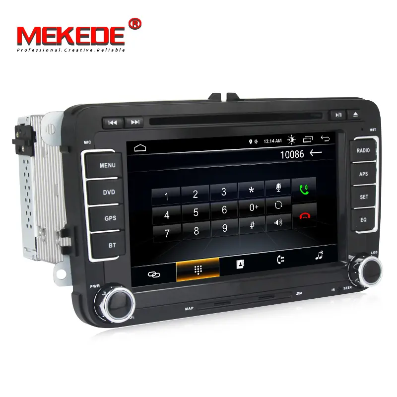 ギガバイト 2 + 32 MEKEDE アンドロイド 8.1 クアッドコア android 車の dvd palyer VW/フォルクスワーゲン/ポロ /パサート/ゴルフ/トゥーラン/シャラン WIFI GPS ラジオ