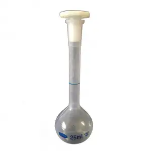 Gelsonlab HSCW-021 de plástico de 25ml matraz aforado de medición frasco de laboratorio