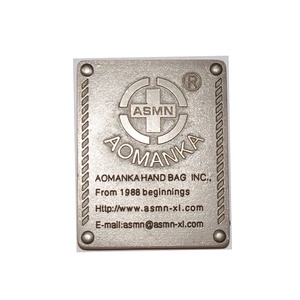 Personalizada de fábrica de acero inoxidable grabar <span class=keywords><strong>el</strong></span> logotipo delgada redonda pequeña placa de Metal - Product Image 4