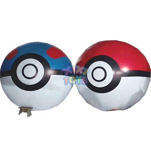 Ballons gonflables de boules oculaires d'éclairage de LED RVB de la publicité personnalisée 1m Dia, sphères gonflables d'hélium pour le défilé d'événement - Product Image 2