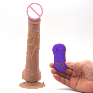Novo Vibrador Telescópico FAAK309 de 2019, Dildo Elétrico Realista, Brinquedo Sexual para Mulheres, Vibrador Automático com Aquecimento - Product Image 3