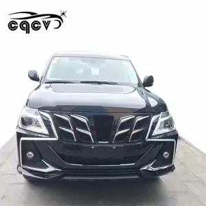 High quality pp material CQCV style body kit for patrol Y62 front bumper rear bumper wider fender and rear spoiler grille