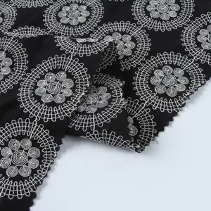 Nuevo productos bordado importadores de textiles de algodón coreano de stock
