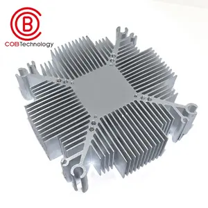 Dongguan manufacturer custom 89*89*25mm sunflower aluminum extrusion led heat sink