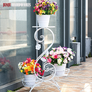 Pots de plantes extérieurs de luxe d'usine de la Chine avec le métal de <span class=keywords><strong>support</strong></span> - Product Image 4