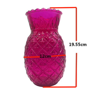 Wide Mouth <strong>Unique</strong> Colorful Glass <strong>Vase</strong> <strong>Vase</strong> - Product Image 6