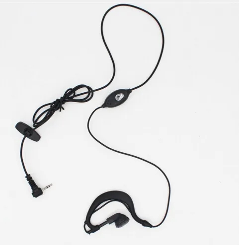 PTT 2.5mm 1 Pin Earhook Earphone T Type Headset for TYT TH-2R TH-UV3R Talkabout Portable Radio TLKR T4 T5 T6 T7