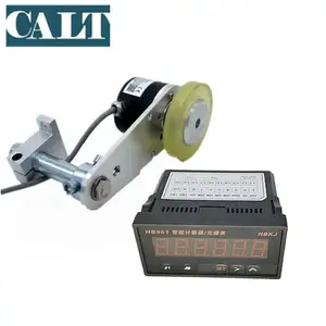 CALT 织物皮革长度轮计数器表装置 200毫米 0.5毫米精度轮脉冲编码器 GHW38