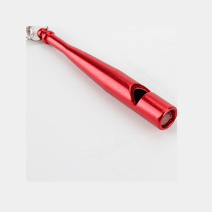 Escursione di Campeggio esterno di Emergenza Di Salvataggio di Alluminio Di Sopravvivenza Fischio Mazza Da Baseball Portachiavi Fischio - Product Image 4