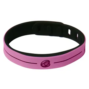 P155 name brand UV tester new fashion charm health tourmaline ion balance power sport wristband wrist silicone bracelet